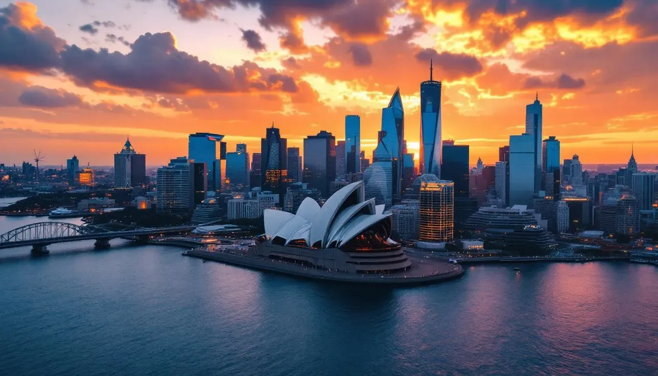 Sydney Skyline - filming location in Australia