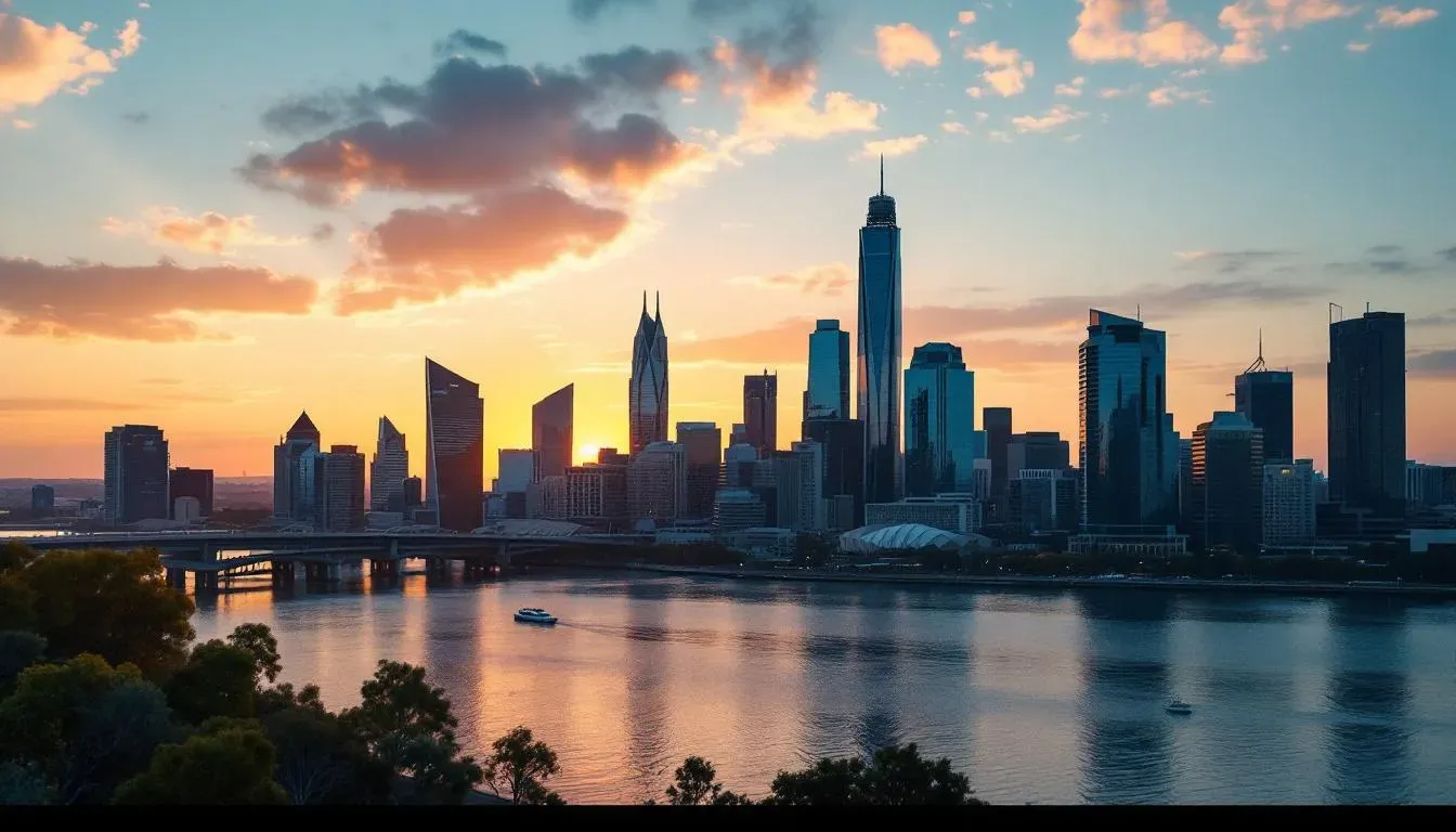 Perth Skyline - filming location in Australia